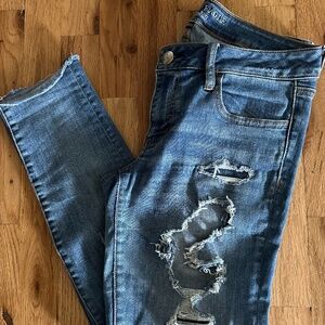 American Eagle Super Stretch Super Low Jeggings 10LONG